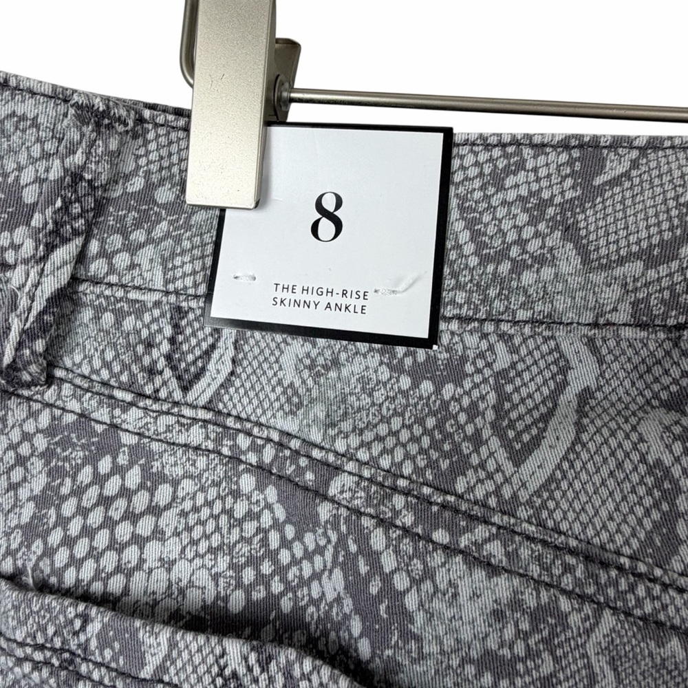 NWT The High-Rise‎ Skinny Sculpt Snakeskin Jeans Size 8 - Picture 7 of 10